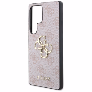 GUESS ümbris jaoks SAMSUNG S25 Ultra GUHCS25L4GMGPI (4G PU Big Logo) roosa