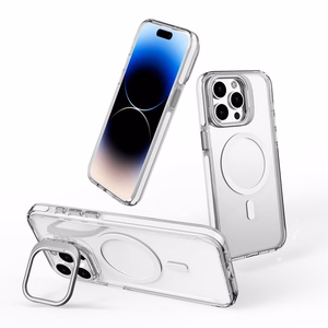 LENS MAG COVER Ümbris ühilduv koos MagSafe jaoks IPHONE 15 PRO valge