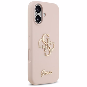 GUESS ümbris jaoks IPHONE 17 GUHCP17SSC4GSMP (Silicone W/ Big 4G Script) roosa