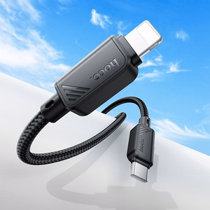 Cable USB C to Lightning Hoco PD 27W 1 m X113 black