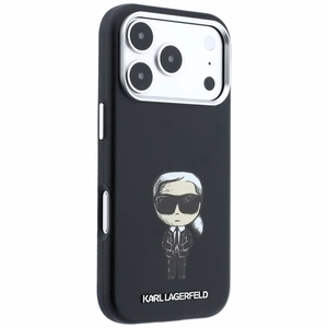 KARL LAGERFELD ümbris mudelile IPHONE 18 Pro/ 17 Pro ühildub MagSafe'iga (Smooth Ikonik Sketch) (värv: must)