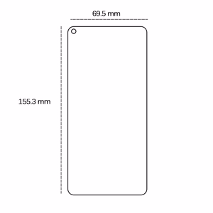 Защитное стекло 2,5D Oppo A54 5G / A74 5G / A93 5G