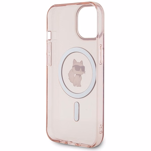 Karl Lagerfeld IML Choupette MagSafe ümbris jaoks iPhone 15 - roosa