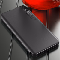 Eco Leather View Ümbris jaoks Samsung Galaxy S24 FE with Flip and Stand - must