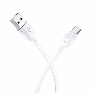 USB kaabel Borofone BX19 USB-A to USB-C 1.0m valge