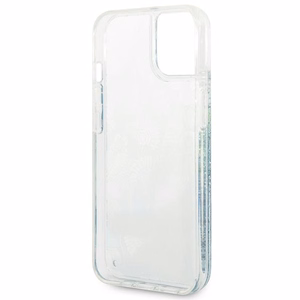 Guess GUHCP14MLFLSN iPhone 14 Plus 6.7 "green / green hardcase Flower Liquid Glitter