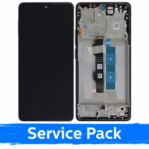 LCD ekraan, ühilduv Xiaomi Poco M6 Pro 4G / Redmi Note 13 Pro 4G raamiga / must (sinine) (Service Pack)