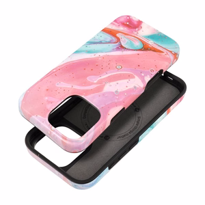 Ümbris jaoks iPhone 16 PRO MAX Forcell F-Protect Mirage compatible with Magsafe Military Drop-Test roosa marble