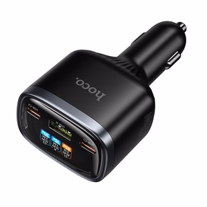 Autolaadija Hoco Z70, USB-A + 2 × USB-C, PD QC3.0, 93 W, must