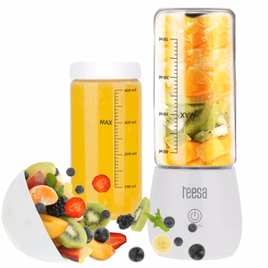 Juhtmeta blender 450 ml klaasanumaga, 100 W, 6 tera