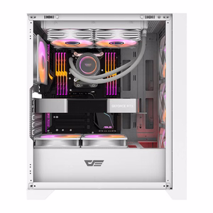 Darkflash DRX70 MESH computer ümbris (valge) + 4 RGB fans
