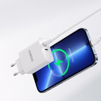 Dux Ducis Duzzona wall laadija T4 - 2xType C - PD 35W valge