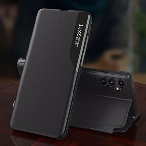 Eco Leather View Ümbris ümbris jaoks Samsung Galaxy A14 with a flip stand must