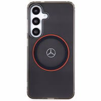 Mercedes Double Layer W punane MagSafe ümbris jaoks Samsung Galaxy S24 - must