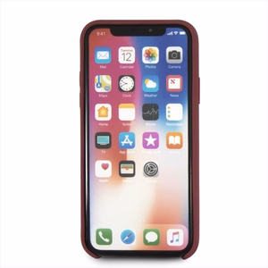 Mercedes Silicone Line iPhone X/XS Ümbris - punane