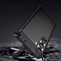 Carbon Ümbris jaoks Samsung Galaxy S25 Edge - Must