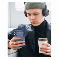 Carbon Ümbris jaoks Samsung Galaxy S25 Edge - Must