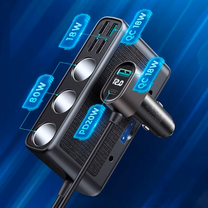 Car laadija Joyroom 9in1 154W 3x12V, PD USB Type-C, QC3.0 USB-A, 4xUSB-A JR-CL06
