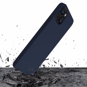 3mk Silicone Ümbris jaoks iPhone 15 Plus - Tumesinine