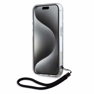 Чехол Karl Lagerfeld Zebra With Cord для iPhone 15 Pro Max - фиолетовый