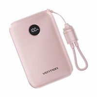 Vention FKAP0-C 10000mAh 22.5W akupank USB roosa