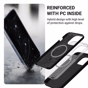 Crong Color Cover Magnetic MagSafe ümbris seadmele iPhone 16, liivaroosa