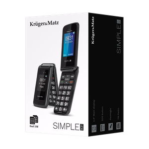 Krüger&Matz Simple 931 4G mobiiltelefon eakatele