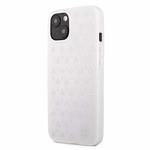 Mercedes Silver Stars Pattern чехол для iPhone 13 - белый