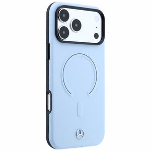 Mercedes 3D MagSafe nahast ümbris mudelitele iPhone 18 Pro Max / 17 Pro Max, sinine