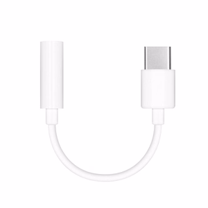 HUAWEI original adapter AUX Type C (male) to Jack 3,5 mm (female) CM20 valge bulk