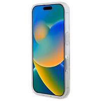 Guess GUHMP16MHFGERET iPhone 16 Plus 6.7" läbipaistev hardcase IML Glitter Circle MagSafe