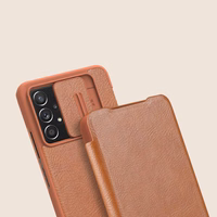 Nillkin Qin nahast ümbris Samsung Galaxy A73-le punane