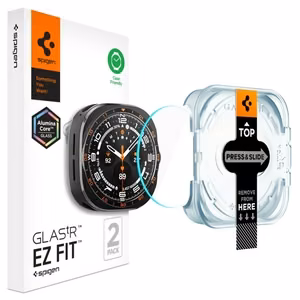 Spigen Glas.TR EZ Fit AC tempered-glass screen protector for Samsung Galaxy Watch Ultra 47 mm, 2 pcs.