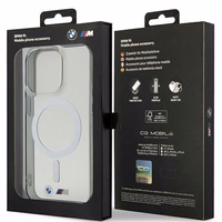 Ümbris BMW BMHMP14XHCRS iPhone 14 Pro Max 6.7" läbipaistev hardcase hõbedane Ring MagSafe