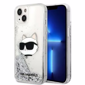 Karl Lagerfeld KLHCP14MLNHCCS iPhone 14 Plus 6.7" hõbedane/hõbedane hardcase Glitter Choupette Head