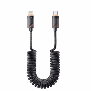 USB Kaabel Essager Chuan4 must 29W Type-C / Lightning 180cm