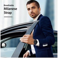DUX DUCIS strap MILANESE stainless terasehall magnetic 20 mm sinine