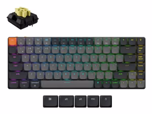 Juhtmevaba klaviatuur KEYCHRON K3 RGB must K3X-B4