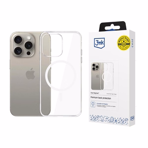 3mk Clear MagCase Ümbris jaoks Apple iPhone 15 Pro Max - läbipaistev