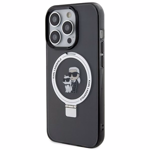 Karl Lagerfeld KLHMP15LHMRSKCK iPhone 15 Pro 6.1" must/must hardcase Ring Stand Karl&Choupette MagSafe