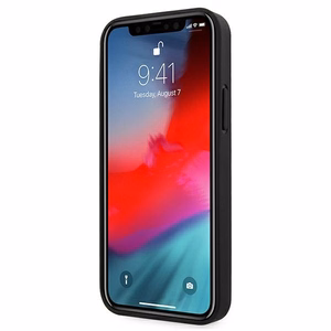 AMG nahast kuumalt tembeldatud ümbris iPhone 12 Pro Max'ile - must