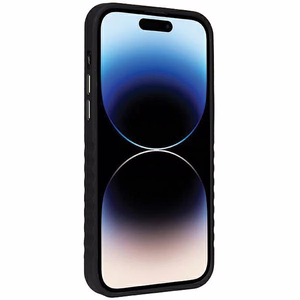 Audi Synthetic Leather ümbris with MagSafe jaoks iPhone 14 Pro - must