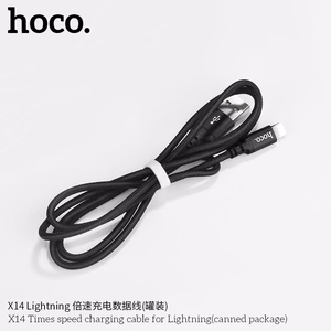 Кабель USB A to Lightning Hoco 1 м X14 чёрный