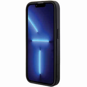 Guess Grip Stand 4G Saffiano Strass чехол для iPhone 15 Pro Max - чёрный