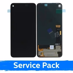 LCD ekraan ühilduv Google Pixel 4A / G025 / must raamiga (Service Pack)
