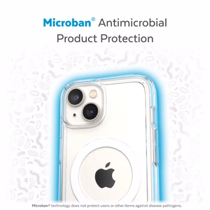Speck Gemshell + MagSafe ümbris seadmele iPhone 15 Plus / 14 Plus, Microban mikroobivastase kaitsega, läbipaistev