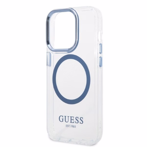 Guess GUHMP14XHTRMB iPhone 14 Pro Max 6.7" sinine/sinine hard ümbris Metal Outline Magsafe