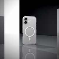 Puro Lite Mag TPU+PC Ümbris Compatible with MagSafe jaoks iPhone 17 - Läbipaistev with Valge Ring