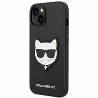 Karl Lagerfeld Saffiano Choupette peaümbruse ümbris iPhone 14 Plus'ile - must