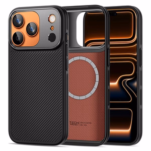 Tech-Protect Kevlar Aramid MagSafe ümbris jaoks iPhone 17 Pro - must